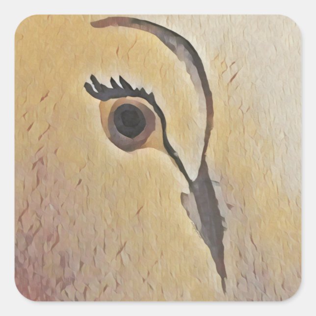 Dove Kärlek Fyrkantigt Klistermärke (Framsida)