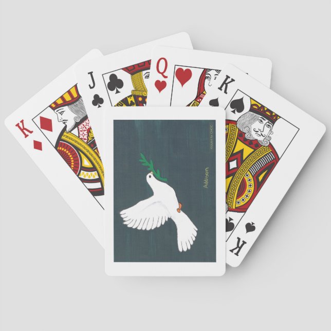 Dove - Kids Art för CHOC Casinokort (Baksidan)