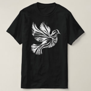 Dove kontur, svart t shirt