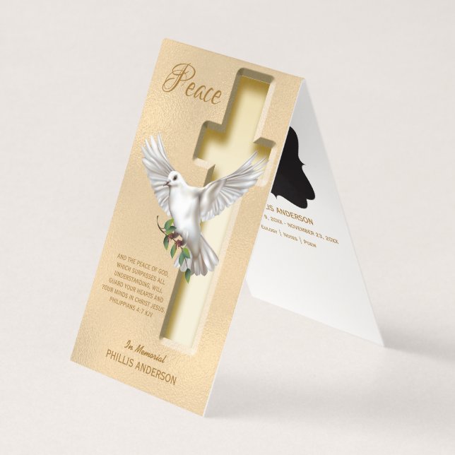 Dove Kor fotobegravning Kort (Framsida)