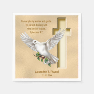 Dove Kor Scripture Verse Ephesian 4:2 Pappersservett