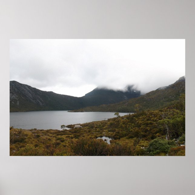 Dove Lake, Cradle Mountain, Tasmanien Poster (Framsidan)