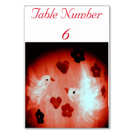 Dove Love birds Art Bordsnummer