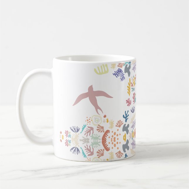 Dove Matisse Art Inslag Kaffemugg (Vänster)