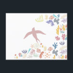 Dove Matisse Art Inslag Vykort<br><div class="desc">Inslag av Henri Matisse Ar,  Dove Matisse Art Inslag Print. Perfekten skriver ut för dem som kärlekar modern konst och i synnerhet inslagen Matisse.</div>