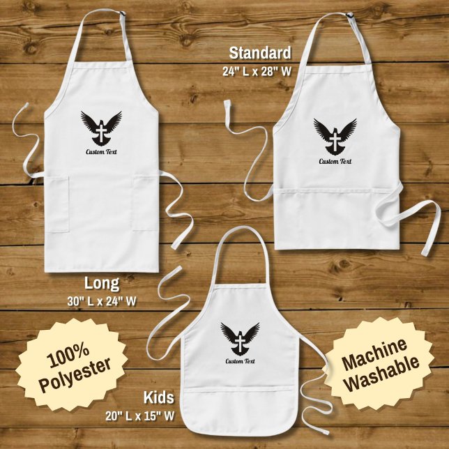 Dove med Kor Long Apron Långt Förkläde (Skapare uppladdad)
