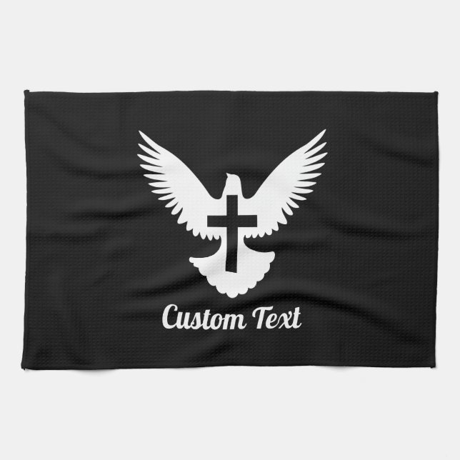 Dove med Kor Towel Kökshandduk (Horisontell)