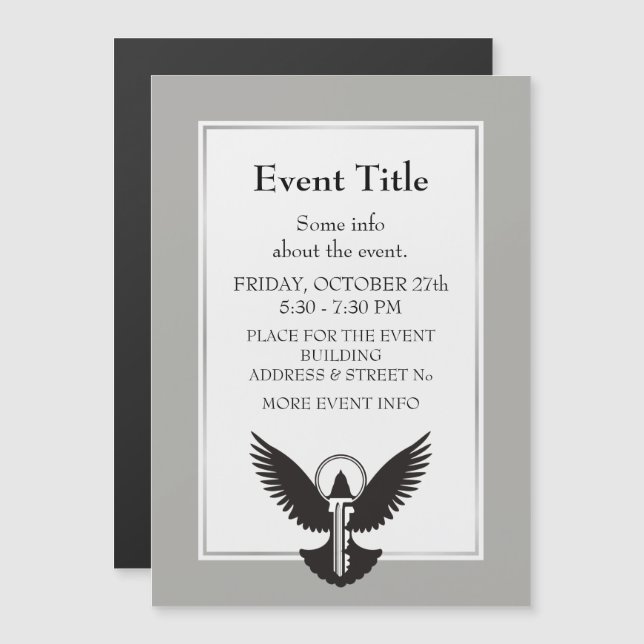 Dove med Nyckel (Fram/baksida)