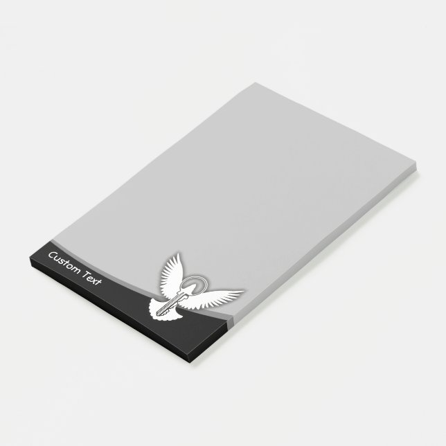 Dove med Nyckel Post-it Block (Vinklad)