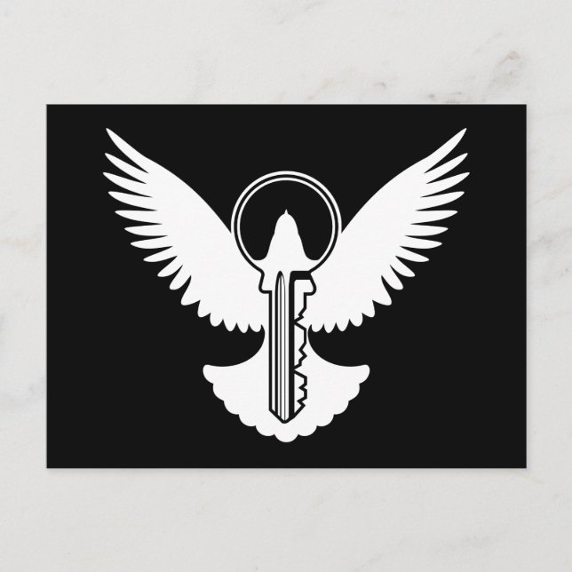 Dove med Nyckel Vykort (Framsida)