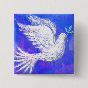 Dove med Olive Gren-knapp Knapp