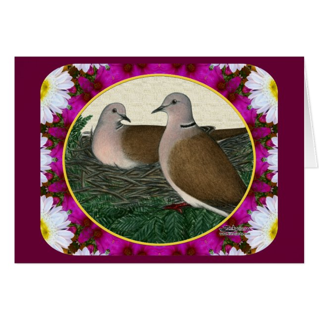 Dove Nest and Flowers OBS Kort (Framsidan Horizontal)