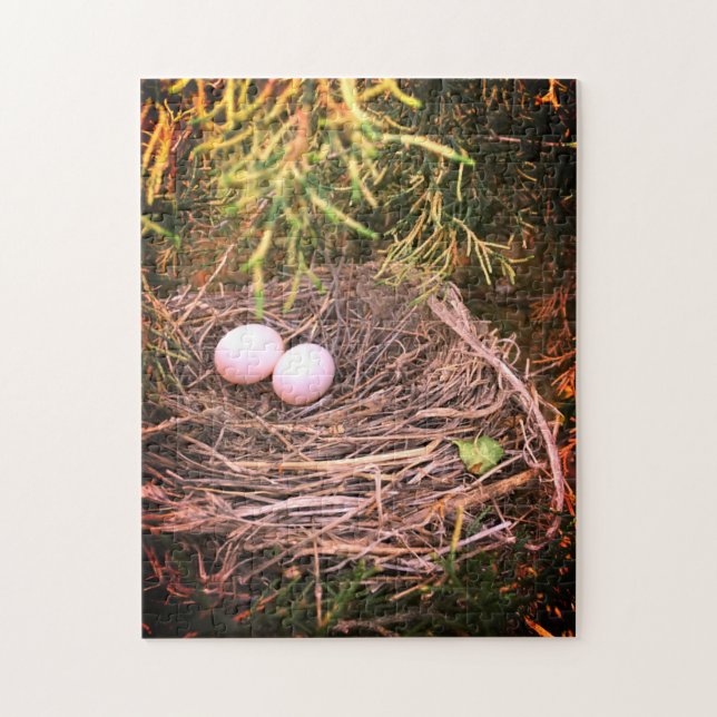 Dove Nest & Eggs Pussel (Vertikal)