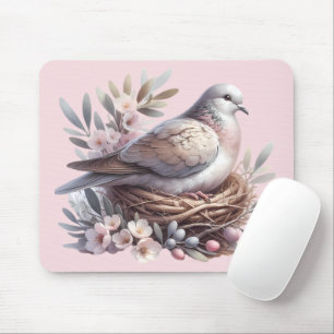 Dove Nest med Flowers och Olive Grenar Musmatta