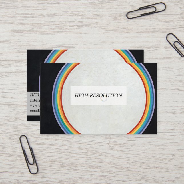 Dove, nr 14, av Hilma af Klint Visitkort (Fram/Back In Situ)