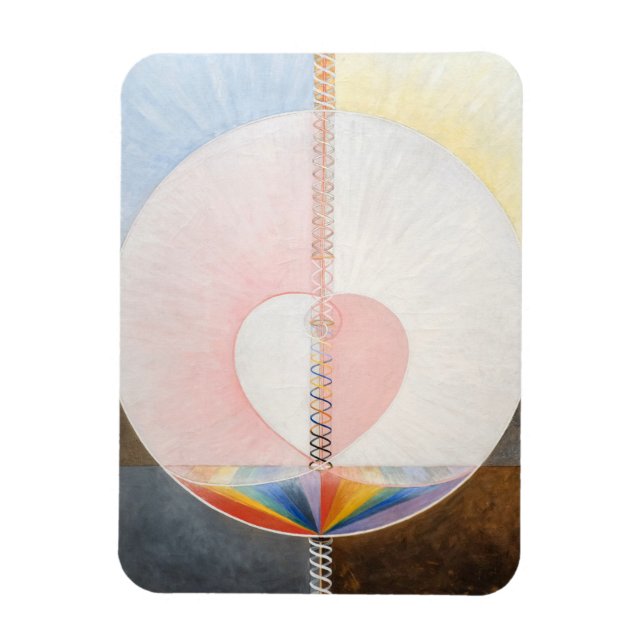 Dove, nr 1, Hilma af Klint, Heart Magnet (Vertikal)