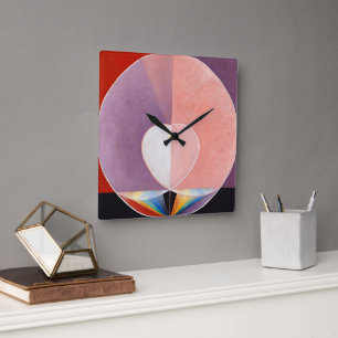 Dove, nr 2 av Hilma af Klint Fyrkantig Klocka