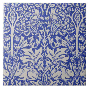 Dove och kanin, William Morris Kakelplatta