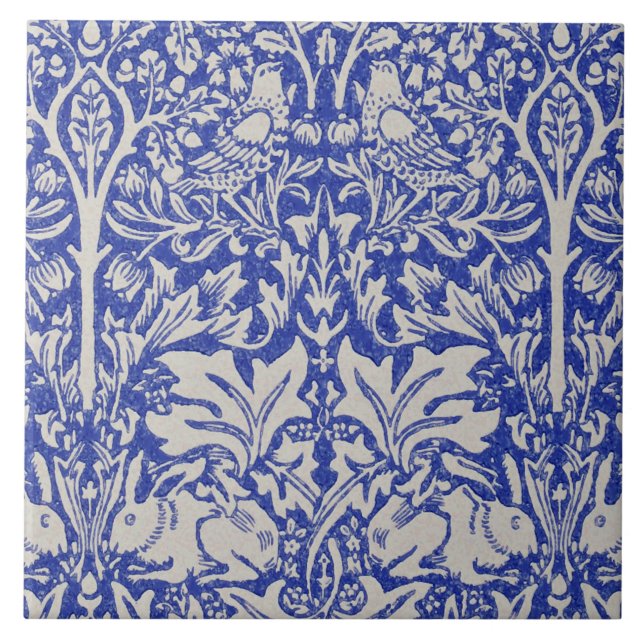 Dove och kanin, William Morris Kakelplatta (Framsidan)