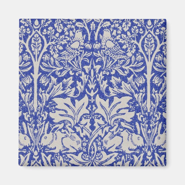 Dove och kanin, William Morris Magnet (Framsidan)