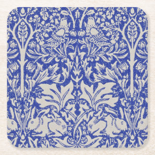 Dove och kanin, William Morris Underlägg Papper Kvadrat