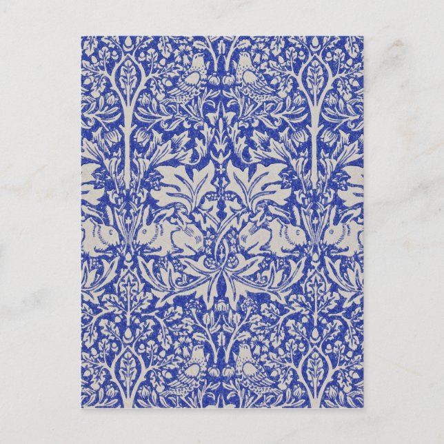 Dove och kanin, William Morris Vykort (Framsida)