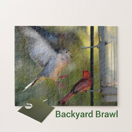 Dove och kardinal Backyard Brawl Pussel