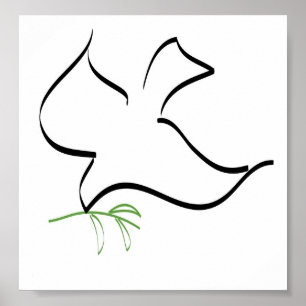 Dove och Olive Gren Image Poster