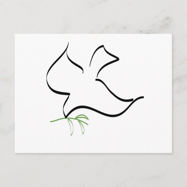 Dove och Olive Gren Image Vykort (Framsida)