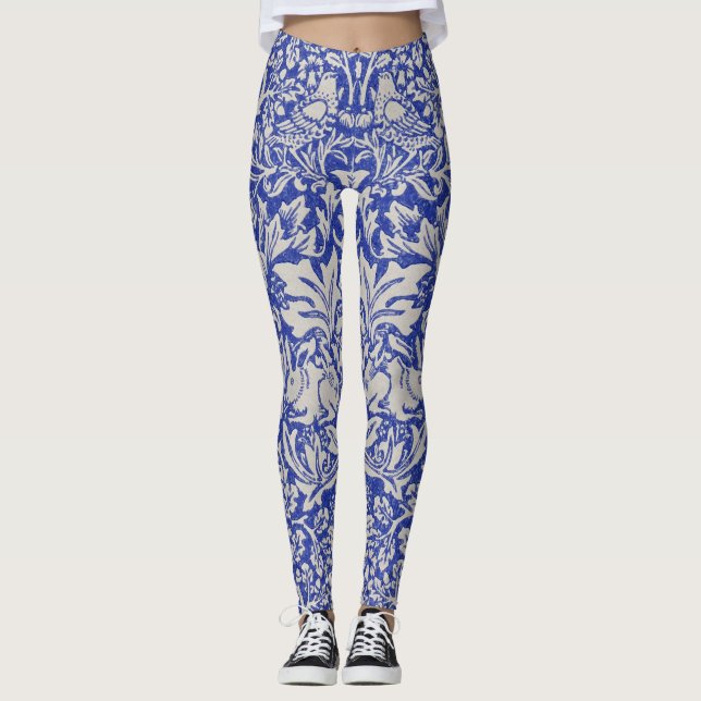 Dove och Rabbit, William Morris Leggings (Framsida)