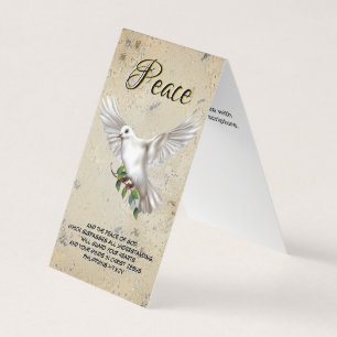 Dove of Peace Personlig Scripture Verse Kort