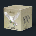 Dove of Peace Personlig Scripture Verse Presentaskar<br><div class="desc">Vit Dove med Olive Gren.</div>