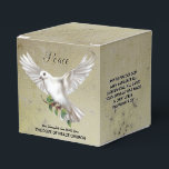Dove of Peace Personlig Scripture Verse Presentaskar<br><div class="desc">Vit Dove med Olive Gren.</div>