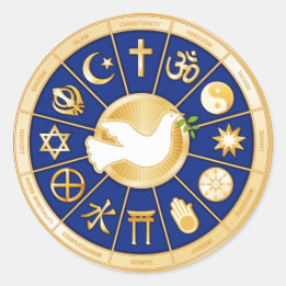 Dove of Peace Sticker Runt Klistermärke