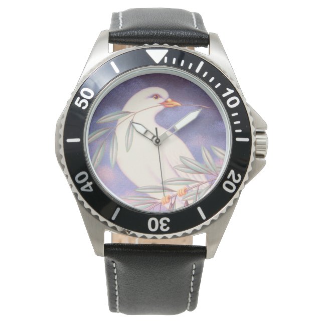 Dove of peace stylish trendy armbandsur (Framsida)