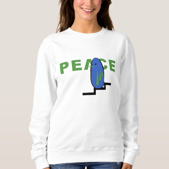 Dove of Peace Tecknad T Shirt (Framsida)
