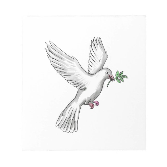 Dove Olive Löv Tattoo Anteckningsblock (Framsida)