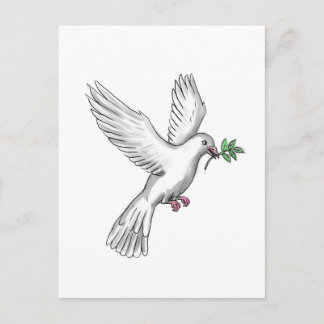Dove Olive Löv Tattoo Vykort