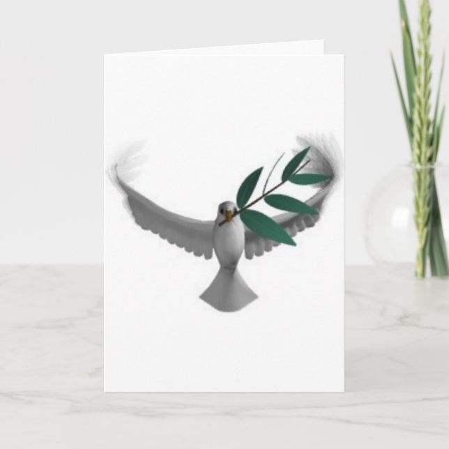 Dove-olivegren Helgkort (Framsida)