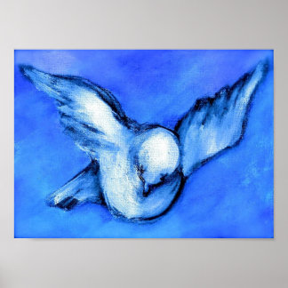 Dove-Original Art by SQ Streater Poster