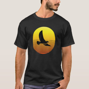 Dove Pigeon Bird Silhouette vid Sunset Wildlife Na T Shirt