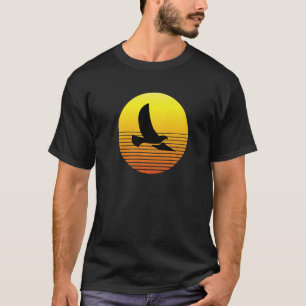 Dove Pigeon Bird Silhouette vid Sunset Wildlife Na T Shirt