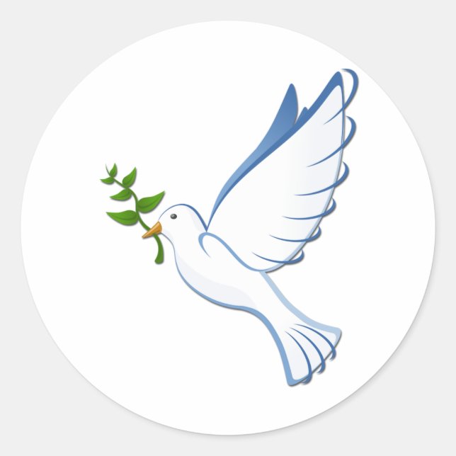 Dove Runt Klistermärke (Framsida)