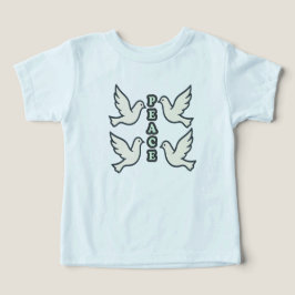 Dove Silhouette med "PEACE" - Wearable T Shirt