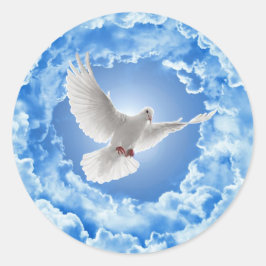 Dove Stickers Runt Klistermärke