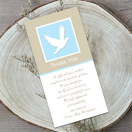 Dove Sympathy Tack Photo Card