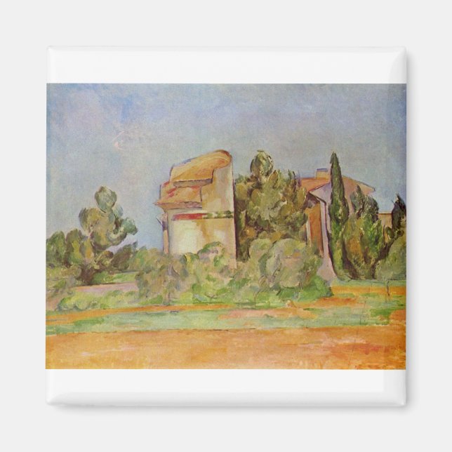Dovecote vid Montbriant - Paul Cezanne - c1888 Magnet (Framsidan)