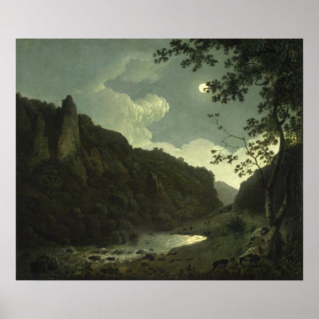 Dovedale by Moonlight [circa 1785] Poster (Framsidan)