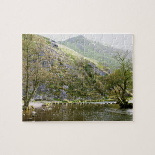 Dovedale Derbyshire, maximalt områdessouvenirfoto Pussel