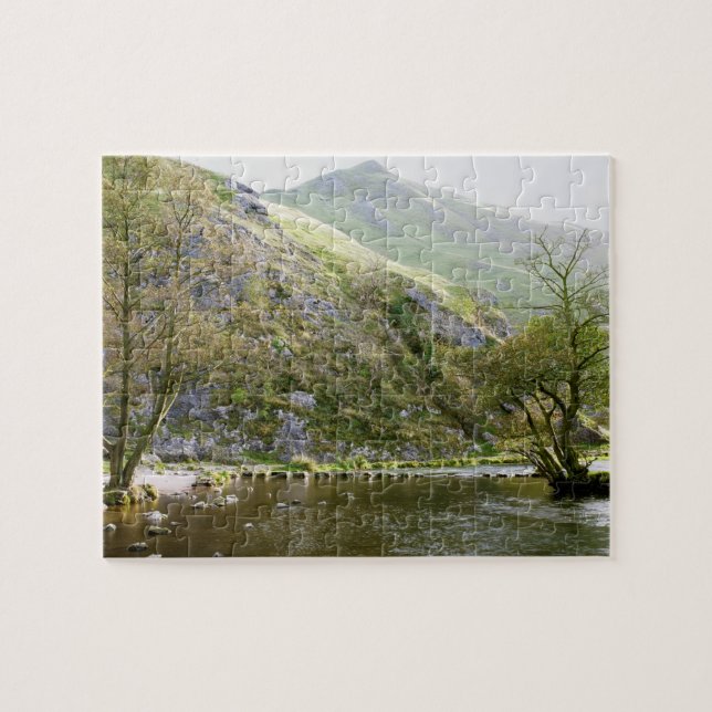 Dovedale Derbyshire, maximalt områdessouvenirfoto Pussel (Horisontell)